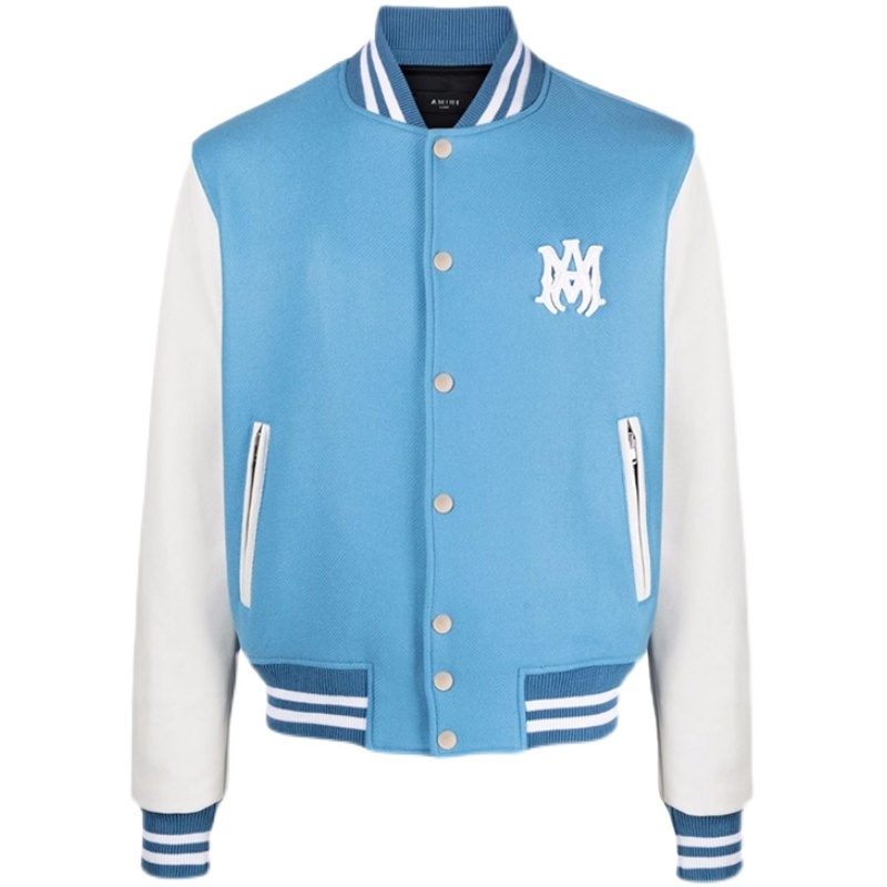 Amir i brand 21fw amiry embroidered color blocking pilot cotton men' and women' jacket Baseball Jacket winter SLP, Sky blue
Amir i brand 21fw amiry embroidered color blocking pilot cotton men' and women' jacket Baseball Jacket winter SLP, Sky blue