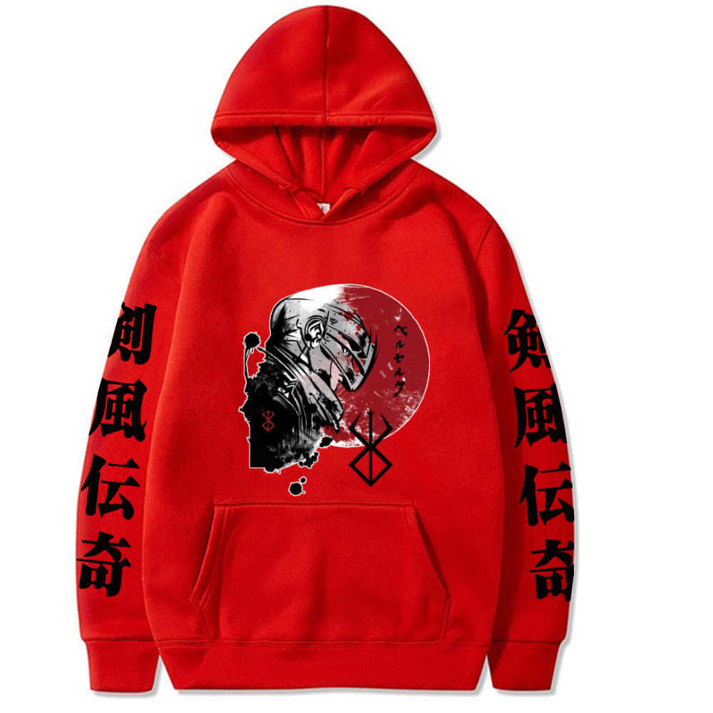 2021 Anime Berserk Pullover Tops Long Sleeve Hip Hop Fashion Hoodie Y0804