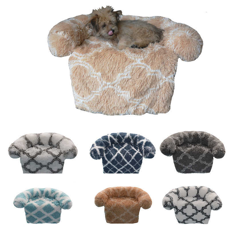 Pet Dog Mat Sofa Dog Bed Soft Pad Blanket Cushion Home Rug Warm Cat Bed Mat For Couches Car Floor Protector Drop 211009