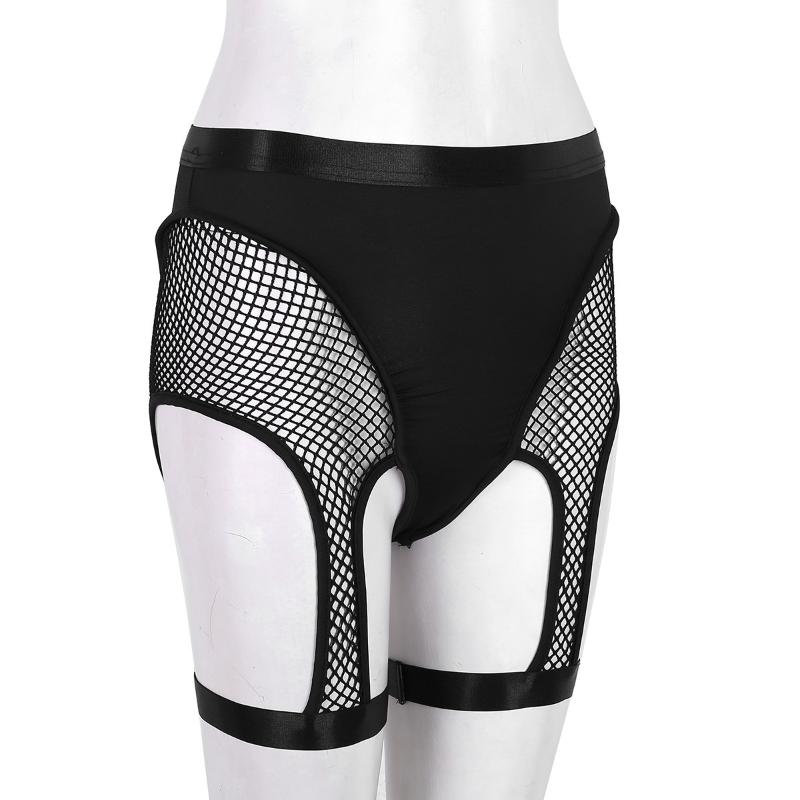 Mesh Black Shorts Women Summer Sexy High Waist See Through Fishnet Splice Cutout Booty Rave Festival Elastic Short Pants Women's