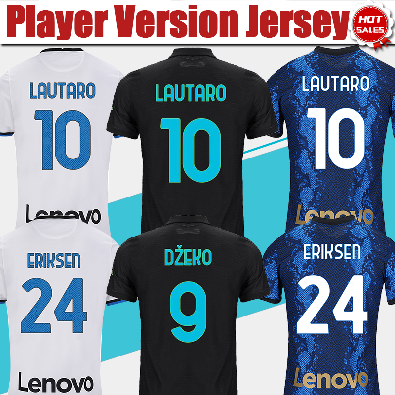 Player Version #9 DZEKO Inter Soccer Jersey 3rd Black #23 BARELLA #24 ERIKSEN #10 LAUTARO 21/22 Home Blue Soccer Shirt SKRINIAR men Away White Football shirt customized, 3rd no patch
Player Version #9 DZEKO Inter Soccer Jersey 3rd Black #23 BARELLA #24 ERIKSEN #10 LAUTARO 21/22 Home Blue Soccer Shirt SKRINIAR men Away White Football shirt customized, 3rd no patch