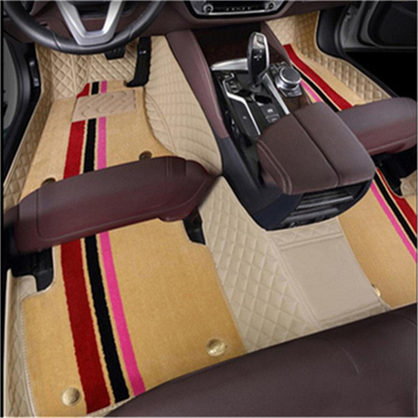 Specialized in the production peugeot 207 308 607 3008 4008 rcz mat high quality car up and down two layers of leather blanket material tasteless non-