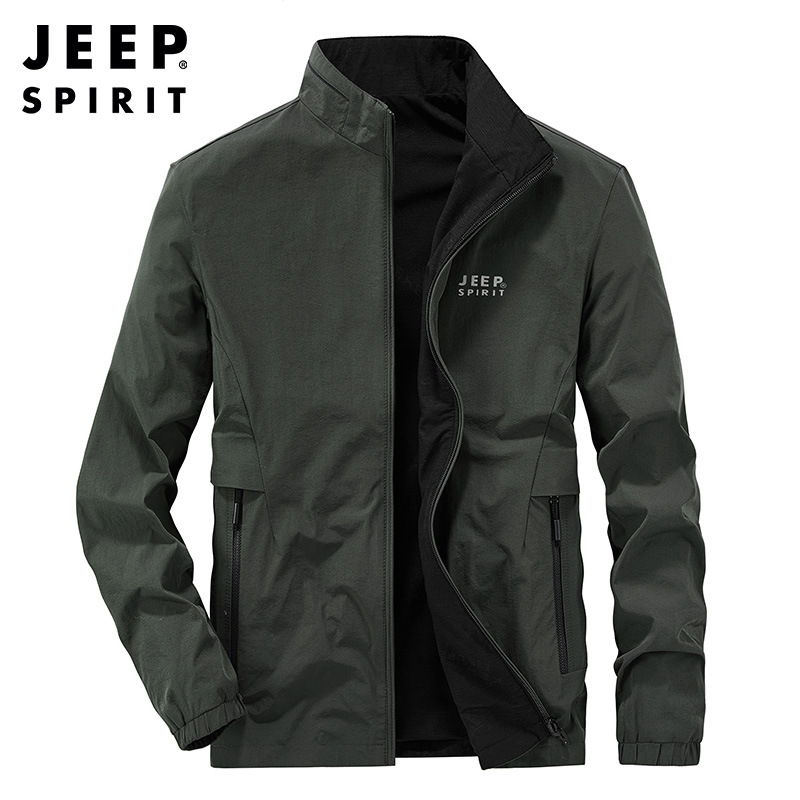 Counter autumn and winter new urban style elastic casual stand collar double-sided jacket, Green
Counter autumn and winter new urban style elastic casual stand collar double-sided jacket, Green