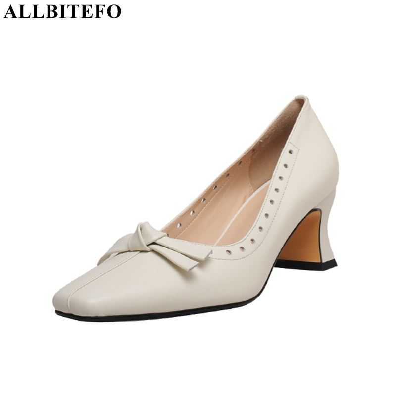 ALLBITEFO retro fashion genuine leather bowtie high heels wedding women shoes thick heels women heels shoes high heel shoes 210611, As picture
ALLBITEFO retro fashion genuine leather bowtie high heels wedding women shoes thick heels women heels shoes high heel shoes 210611, As picture