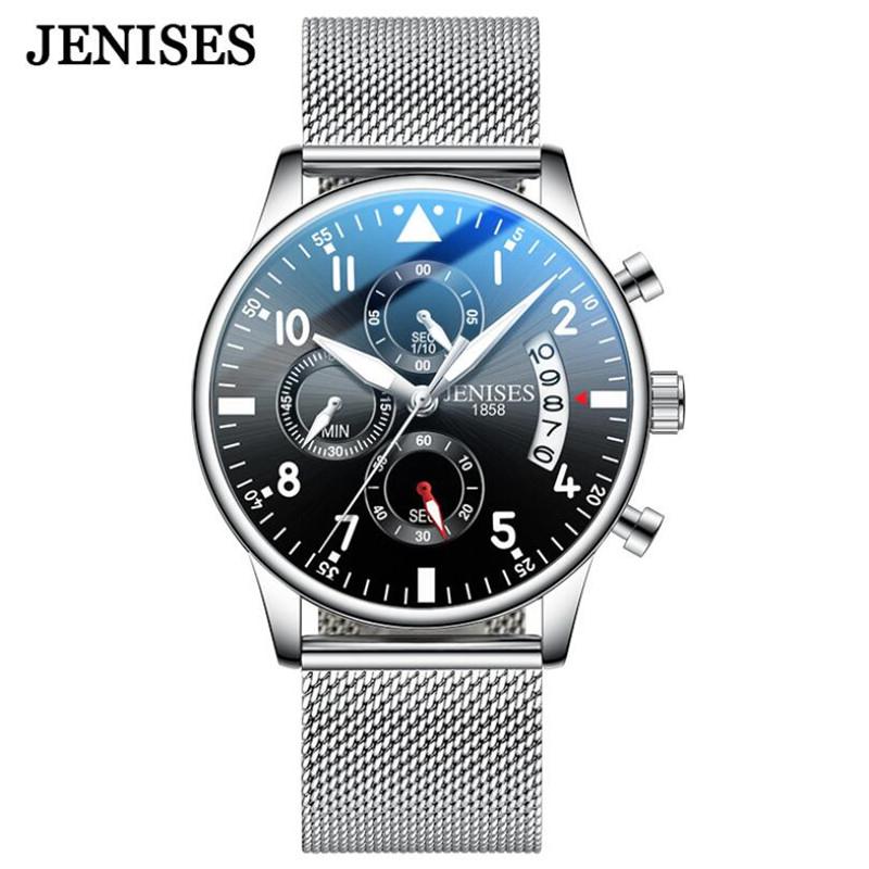 Wristwatches 2021 Casual Brand Watches Men Fashion Sport Wristwatch Man Chronograph Stainless Steel Watch For Male Luminous Calendar, Leather silver black
Wristwatches 2021 Casual Brand Watches Men Fashion Sport Wristwatch Man Chronograph Stainless Steel Watch For Male Luminous Calendar, Leather silver black
