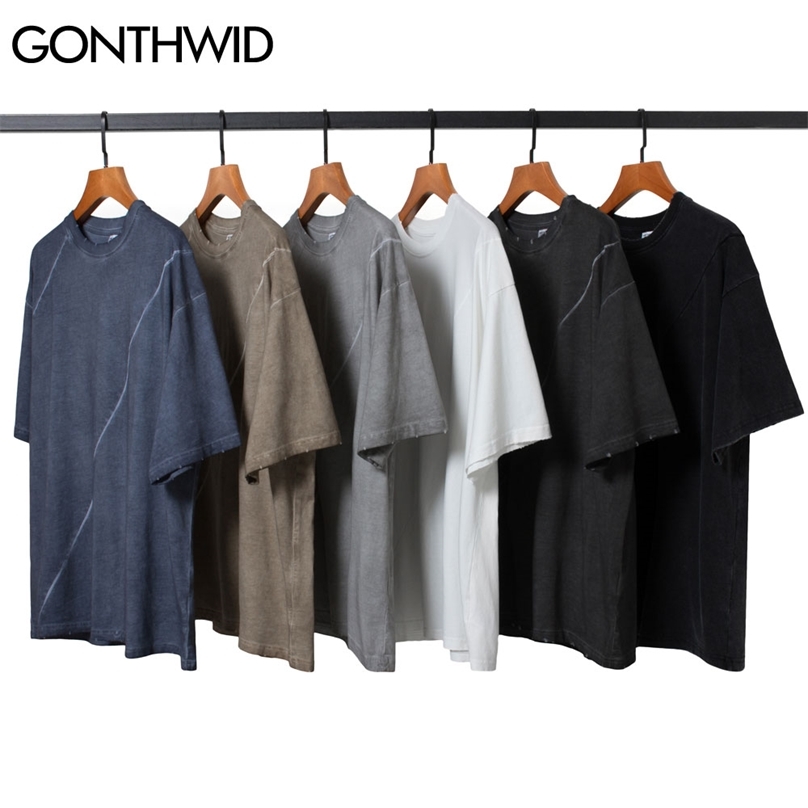 High Street Tshirts Distressed Short Sleeve Tees Shirts Streetwear Hip Hop Harajuku Casual Loose Cotton T-Shirt Tops 210602, Gray
High Street Tshirts Distressed Short Sleeve Tees Shirts Streetwear Hip Hop Harajuku Casual Loose Cotton T-Shirt Tops 210602, Gray