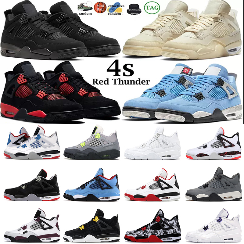 Jumpman 4 4s Basketball Shoes Men Women Red Thunder Jordens 4 Black Cat Sail Bred White Cactus Jack Dark Marina Blue Mocha Royalty Cool Grey Mens Sports Sneakers, 12
Jumpman 4 4s Basketball Shoes Men Women Red Thunder Jordens 4 Black Cat Sail Bred White Cactus Jack Dark Marina Blue Mocha Royalty Cool Grey Mens Sports Sneakers, 12