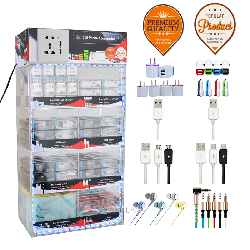 ship by sea portable accessories acrylic display box LED multi lights 8 in 1 mobile phone for android phones with usb charger & cable aux
ship by sea portable accessories acrylic display box LED multi lights 8 in 1 mobile phone for android phones with usb charger & cable aux