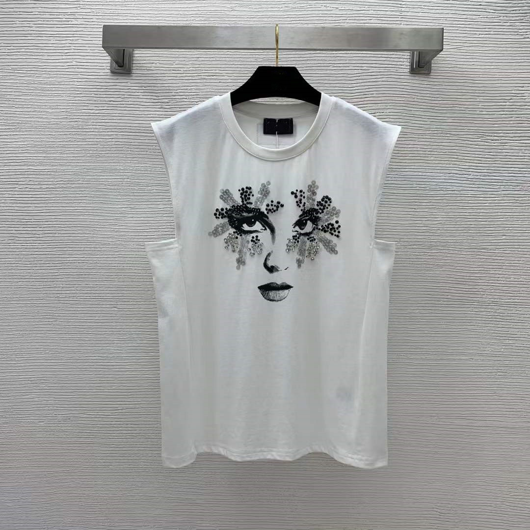 Milan Runway Tops 2022 Spring Summer O Neck Beads Print Designer Tees Brand Same Style T-Shirt 0225-2, Black
Milan Runway Tops 2022 Spring Summer O Neck Beads Print Designer Tees Brand Same Style T-Shirt 0225-2, Black