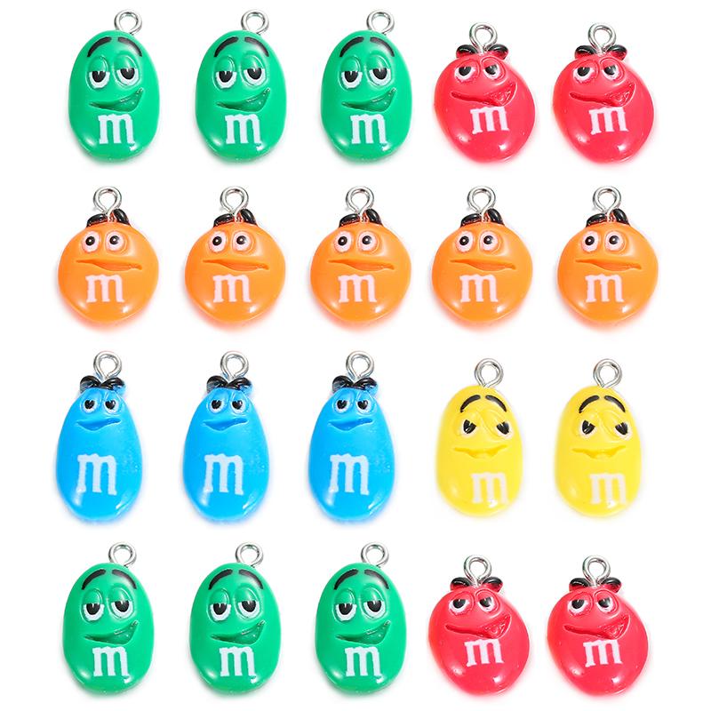Charms YEYULIN 10pcs Flat Back Resin Kawaii Chocolate Beans M Necklace Pendant Keychain For Jewelry DIY Decoration, Bronze;silver
Charms YEYULIN 10pcs Flat Back Resin Kawaii Chocolate Beans M Necklace Pendant Keychain For Jewelry DIY Decoration, Bronze;silver