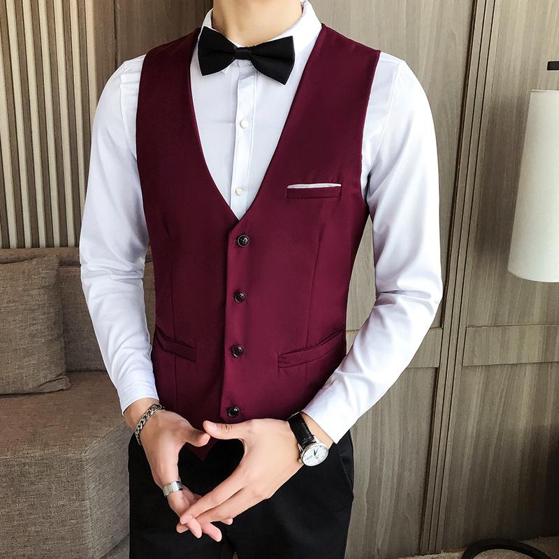 Men's Vests Dress For Men Slim Fit Mens Suit Vest Male Waistcoat Gilet Homme 2021 Spring Casual Sleeveless Formal Business, Black
Men's Vests Dress For Men Slim Fit Mens Suit Vest Male Waistcoat Gilet Homme 2021 Spring Casual Sleeveless Formal Business, Black