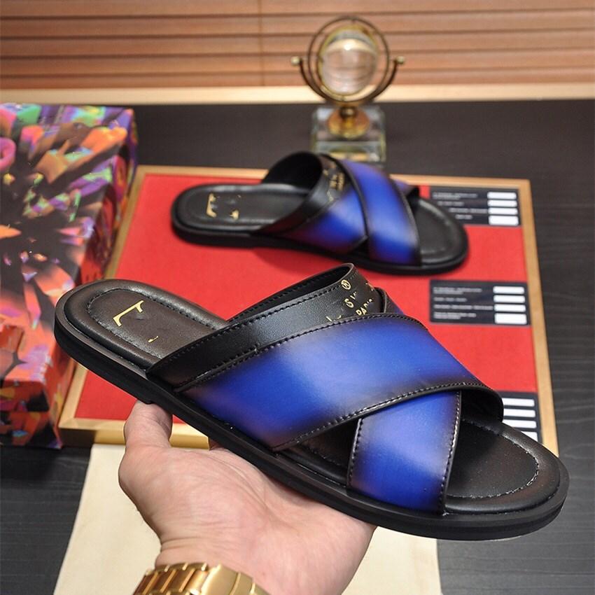 Brand designer Men Slippers Shoes Leather Summer Soft Footwear Fashion Male Water Shoess Slides Outdoor Rubber Flat Luxury Mens Sandals Beac, #13
Brand designer Men Slippers Shoes Leather Summer Soft Footwear Fashion Male Water Shoess Slides Outdoor Rubber Flat Luxury Mens Sandals Beac, #13