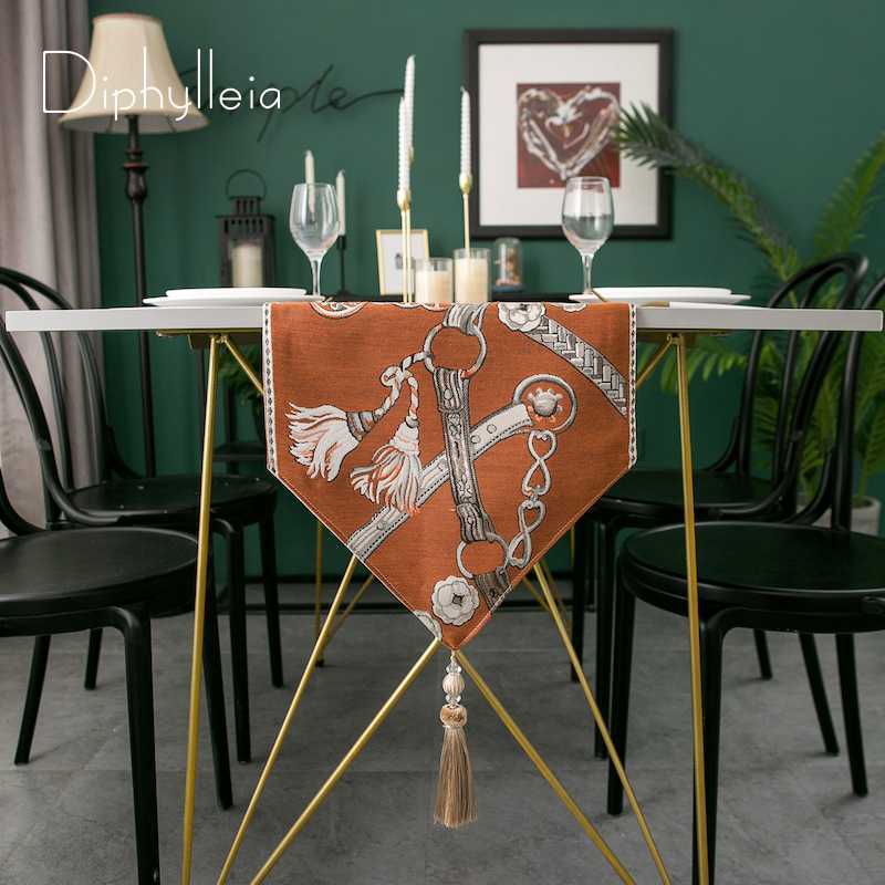 Diphylleia Runner Dinner Long Table Cover Horsebit Chain Floral Jacquard H Orange Garden Desk Decorative Mat With Tassel
Diphylleia Runner Dinner Long Table Cover Horsebit Chain Floral Jacquard H Orange Garden Desk Decorative Mat With Tassel