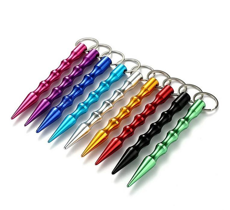 Aluminum Self Defense Keychain Mental Stick Cars Keychains Personal Safty Key Chain Charm Car Keyring 9 Colors Wholesale, Silver
Aluminum Self Defense Keychain Mental Stick Cars Keychains Personal Safty Key Chain Charm Car Keyring 9 Colors Wholesale, Silver