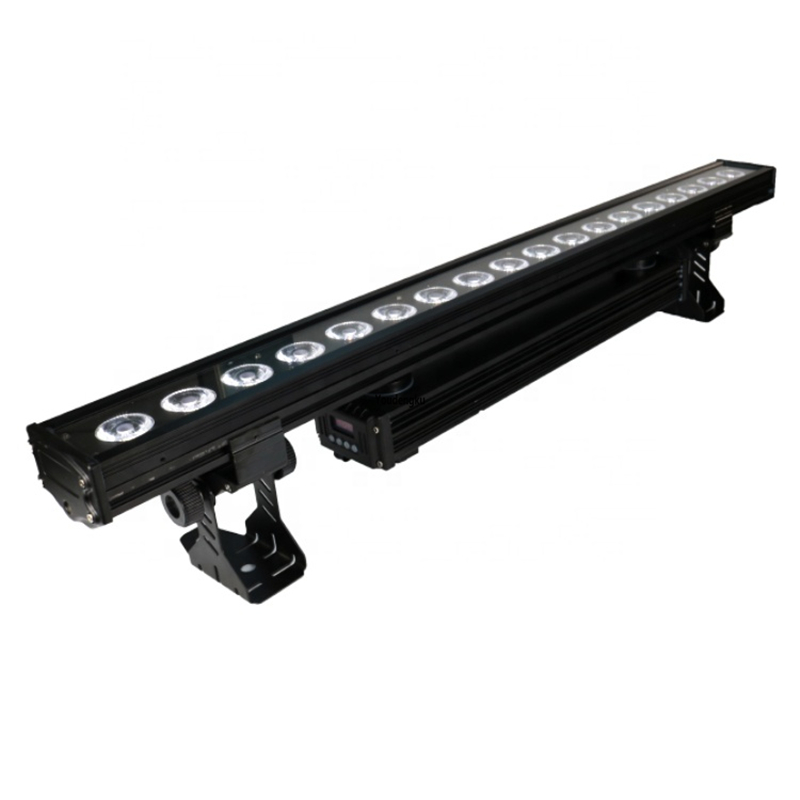 2pcs 18x18w RGBWA UV 6in1 led wireless battery powder wall wash waterproof dmx512 led spot light wall washer