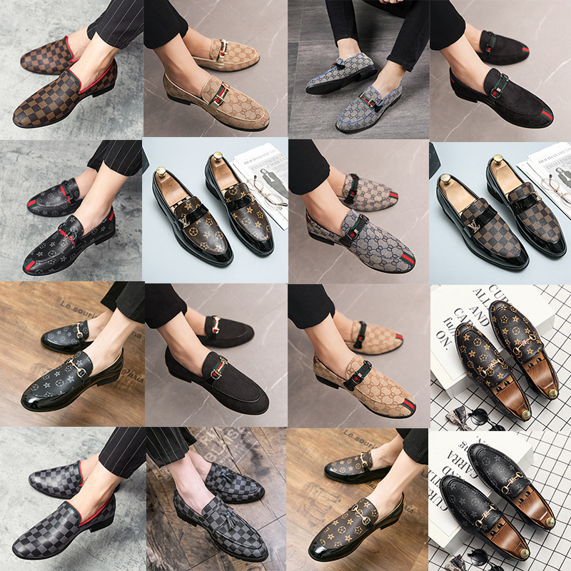 Luxury Italian Brand Printed pattern Men Shoe Handmade Solid Color Pu Stitched Suede Round Head Hook Set Fashion Business Shoes loafers Plus size 38-48, 3811 brown
Luxury Italian Brand Printed pattern Men Shoe Handmade Solid Color Pu Stitched Suede Round Head Hook Set Fashion Business Shoes loafers Plus size 38-48, 3811 brown