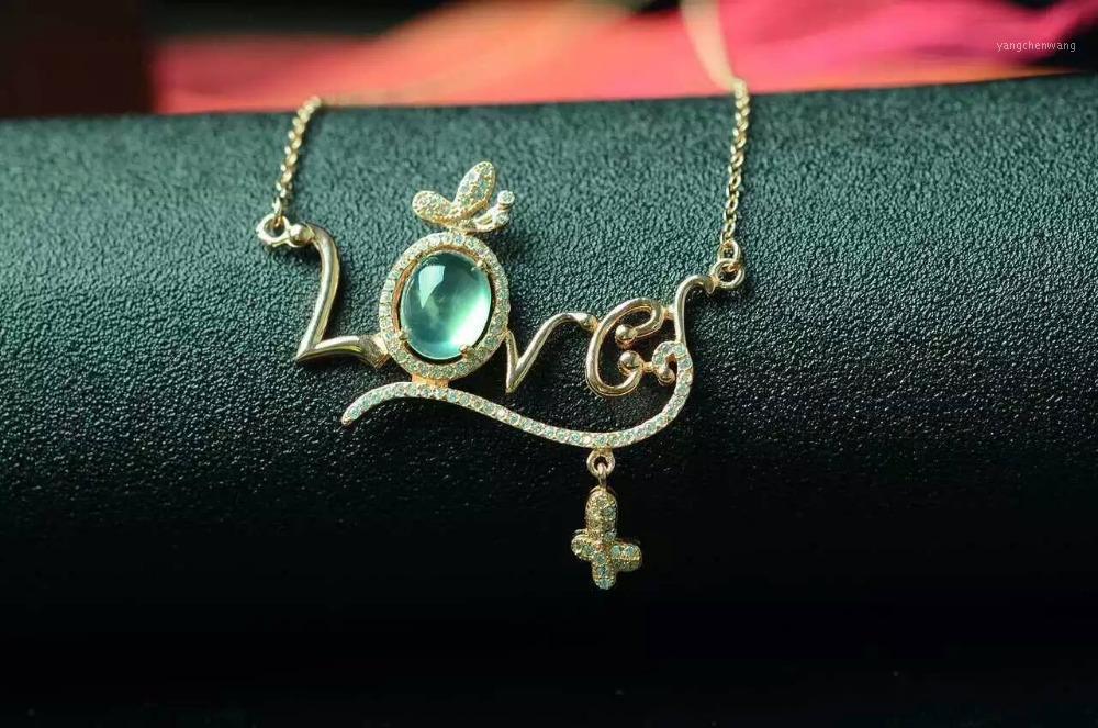 Natural Green Prehnite Stone Necklace Gemstone Pendant S925 Silver Fashion Elegant Romantic Love Fine Jewelry Chains
Natural Green Prehnite Stone Necklace Gemstone Pendant S925 Silver Fashion Elegant Romantic Love Fine Jewelry Chains