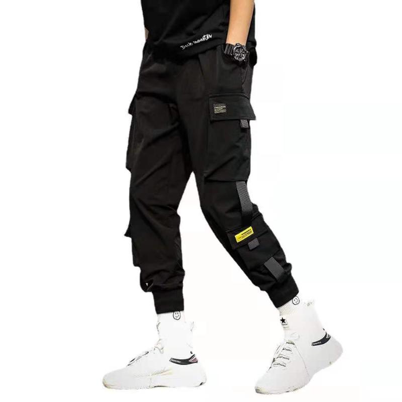 Men' Pants 2021 Leg Banding Cargo Super Fire Nine-minute Loose Function Harlan Casual, Black
Men' Pants 2021 Leg Banding Cargo Super Fire Nine-minute Loose Function Harlan Casual, Black