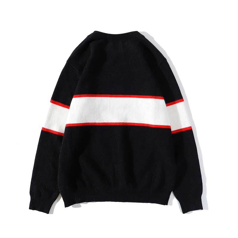White Stripe Men's Sweaters designer Spring and Autumn Thin section pullover small horse brand Sweater for Men O Neck Solid Color Long, White;black
White Stripe Men's Sweaters designer Spring and Autumn Thin section pullover small horse brand Sweater for Men O Neck Solid Color Long, White;black