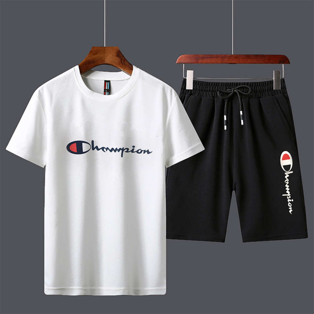 Men's summer new trend loose short sleeve shorts two piece running casual sportswear, White
Men's summer new trend loose short sleeve shorts two piece running casual sportswear, White