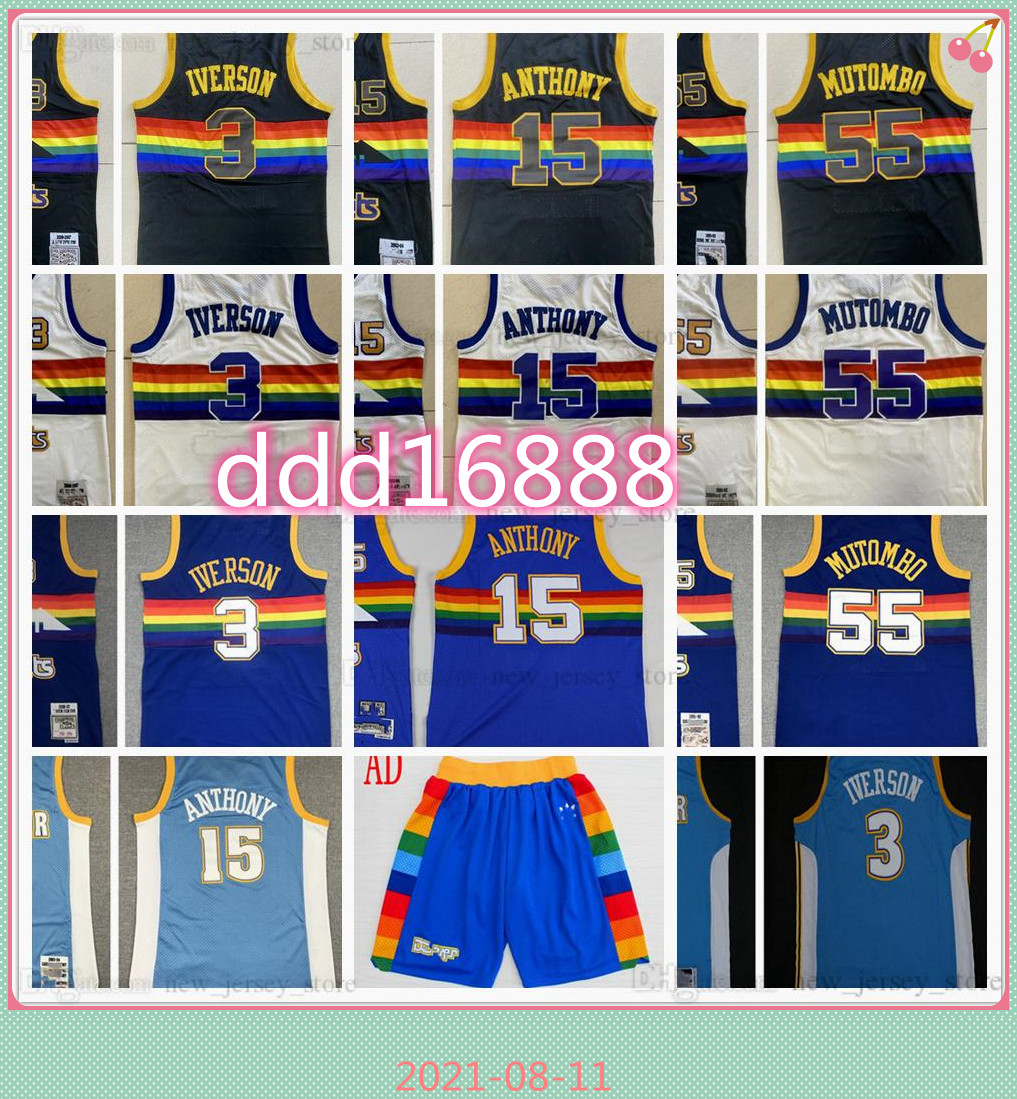 Retro Mitchell and Ness 3 Allen Basketball Iverson Jersey Stitched 15 Carmelo 55 Dikembe Anthony Mutombo Jerseys Shorts White Black Blue M&N Vintage, Black;red
Retro Mitchell and Ness 3 Allen Basketball Iverson Jersey Stitched 15 Carmelo 55 Dikembe Anthony Mutombo Jerseys Shorts White Black Blue M&N Vintage, Black;red