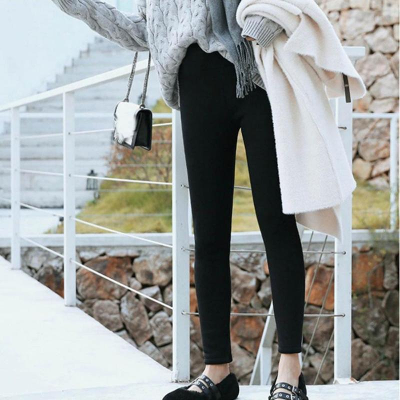 Women's Pants & Capris High Waist Great Elasticity Winter Base Fit Women Warm For Daily Wear, Black;white 
Women's Pants & Capris High Waist Great Elasticity Winter Base Fit Women Warm For Daily Wear, Black;white