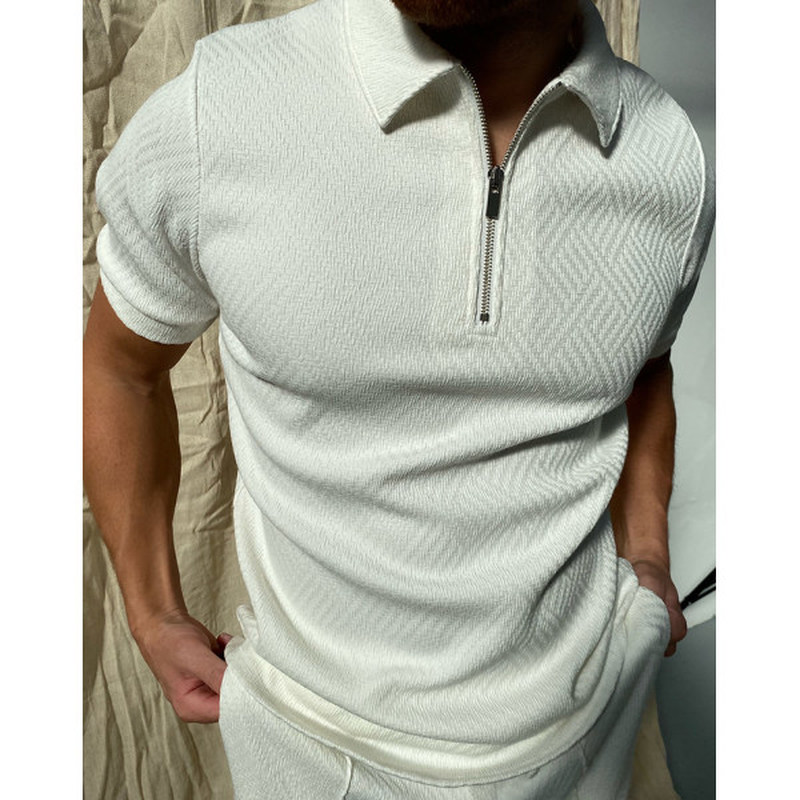 Pockmark pattern men s zipper polo shirt high quality comfortable breathable fashionable cool daily travel work party, White;black
Pockmark pattern men s zipper polo shirt high quality comfortable breathable fashionable cool daily travel work party, White;black