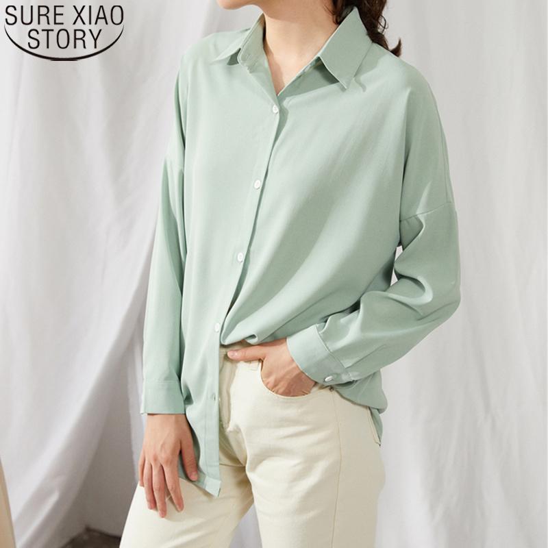Women's Blouses & Shirts Loose Long Sleeve Elegant Women 2022 Summer Solid 6 Color Casual Lapel Plus Size Oversize White Pink Tops 9862
Women's Blouses & Shirts Loose Long Sleeve Elegant Women 2022 Summer Solid 6 Color Casual Lapel Plus Size Oversize White Pink Tops 9862