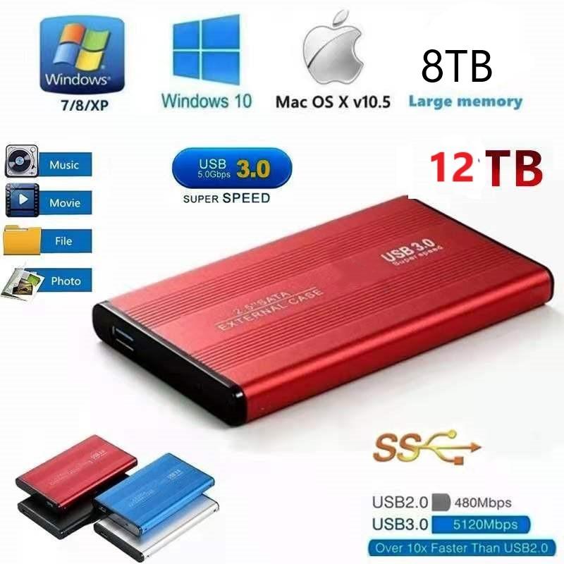 External Hard Drives HDD12TB Solid State Drive10TB Storage Device Drive 8TB Computer Portable USB3.0 SSD Mobile Dysk
External Hard Drives HDD12TB Solid State Drive10TB Storage Device Drive 8TB Computer Portable USB3.0 SSD Mobile Dysk