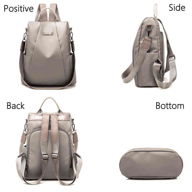 Fashion Anti-theft School Bag for Girls Multifunction Waterproof Backpack Casual Shoulder Travel Bags Ladies Bagpack Mochilas Y1105