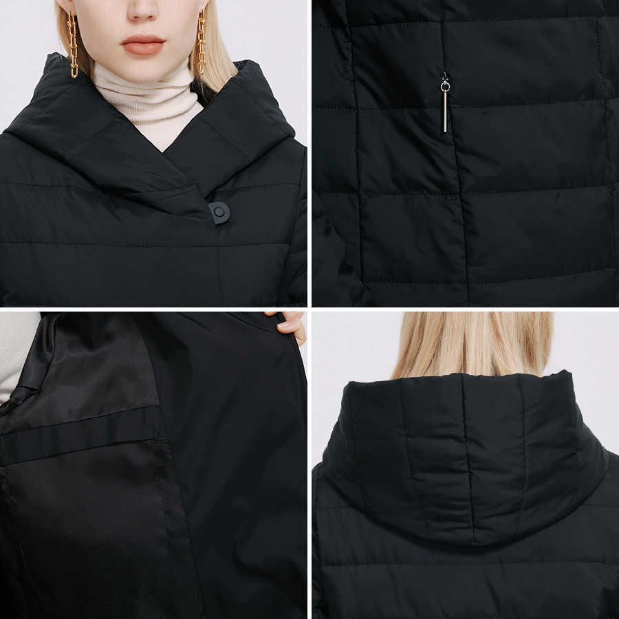MIEGOFCE Spring Women Jacket Windproof Spring Coat Women Mid Length Reversible Slider Quality Filling Women's Parka 210819