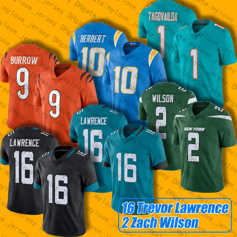 2 Zach Wilson 16 Trevor Lawrence Jersey 10 Justin Herbert 1 Tua Tagovailoa 9 Joe Burrow Jerseys JaguarChargerBengalsJetsDolphinsFootball
2 Zach Wilson 16 Trevor Lawrence Jersey 10 Justin Herbert 1 Tua Tagovailoa 9 Joe Burrow Jerseys JaguarChargerBengalsJetsDolphinsFootball