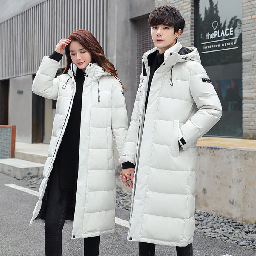 2021 winter new couple men's thickened medium and long trend Parker work suit white duck down et, Black
2021 winter new couple men's thickened medium and long trend Parker work suit white duck down et, Black