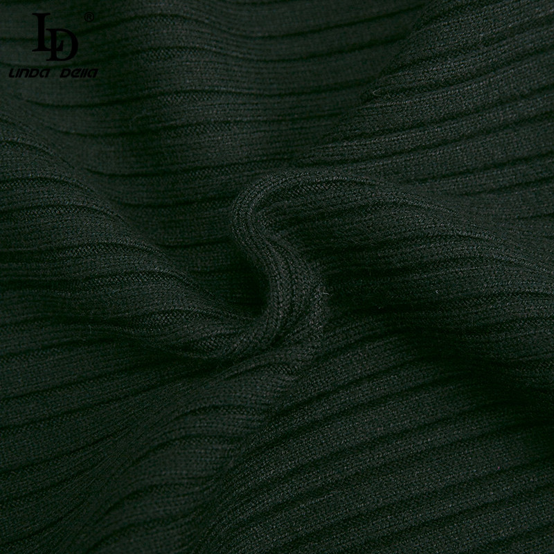 Summer Fashion Runway Dress Women Long Sleeve Knit Mesh Patchwork Asymmetrical Ladies Elegant Black Midi 210522