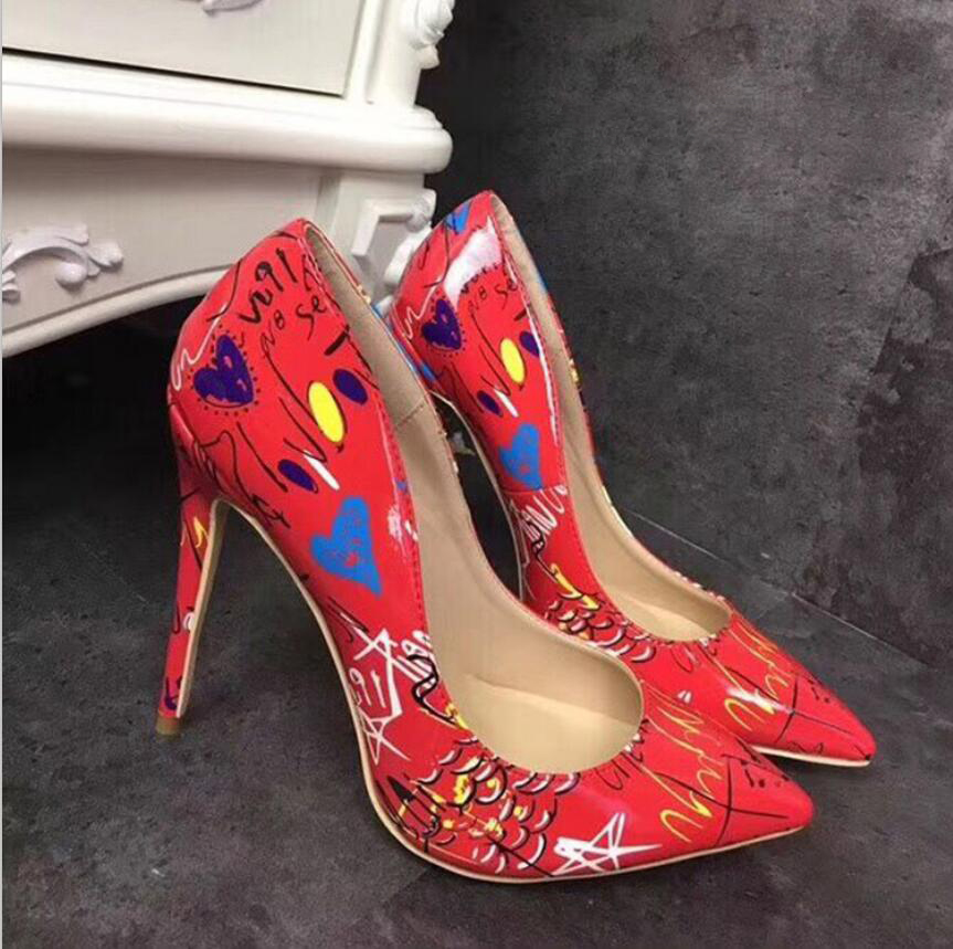 (original LOGO)Women Sexy Red Bottom Printed Shoes High Heels Pointed Toe Pumps Office Party Shoe Fashion Stiletto Pump Patent Leather 8cm 10cm 12cm
(original LOGO)Women Sexy Red Bottom Printed Shoes High Heels Pointed Toe Pumps Office Party Shoe Fashion Stiletto Pump Patent Leather 8cm 10cm 12cm