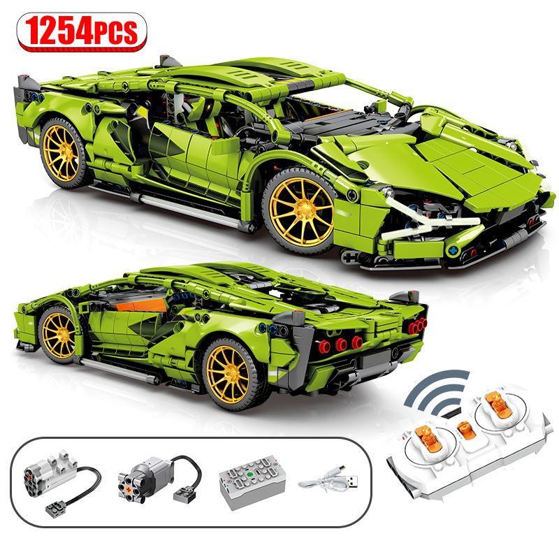 1254Pcs City Technic MOC RC/non-RC Super Sports Car Remote Control Racing Vehicle Building Blocks Racer Bricks Toys For Children Y1130
1254Pcs City Technic MOC RC/non-RC Super Sports Car Remote Control Racing Vehicle Building Blocks Racer Bricks Toys For Children Y1130