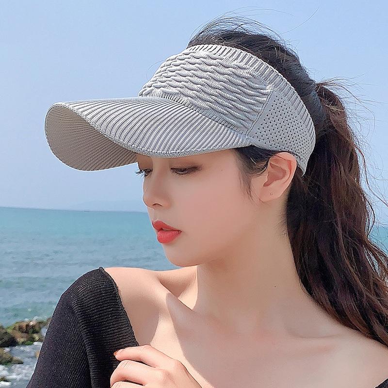 Berets Summer Breathable Air Sun Hats Adjustable Empty Top Hat For Women Wide Brim Visor UV Protection Sunscreen Cap, Black
Berets Summer Breathable Air Sun Hats Adjustable Empty Top Hat For Women Wide Brim Visor UV Protection Sunscreen Cap, Black