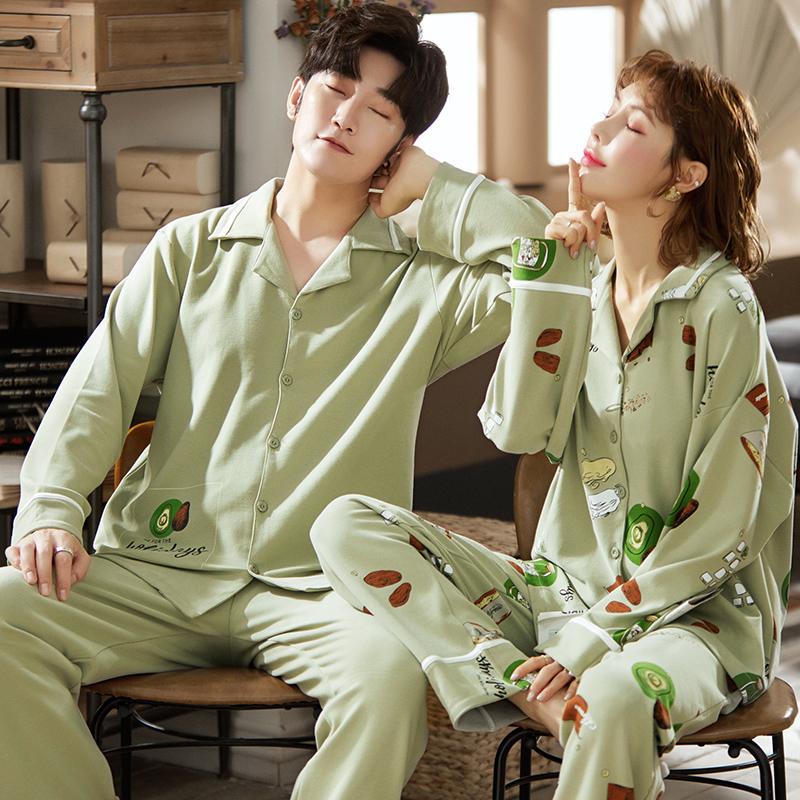 Men's Sleepwear Men & Women Casual Pocket Home Clothing Winter Couple Pajamas Cotton Cardigan Sets Cute Green Avocado, Black;brown
Men's Sleepwear Men & Women Casual Pocket Home Clothing Winter Couple Pajamas Cotton Cardigan Sets Cute Green Avocado, Black;brown