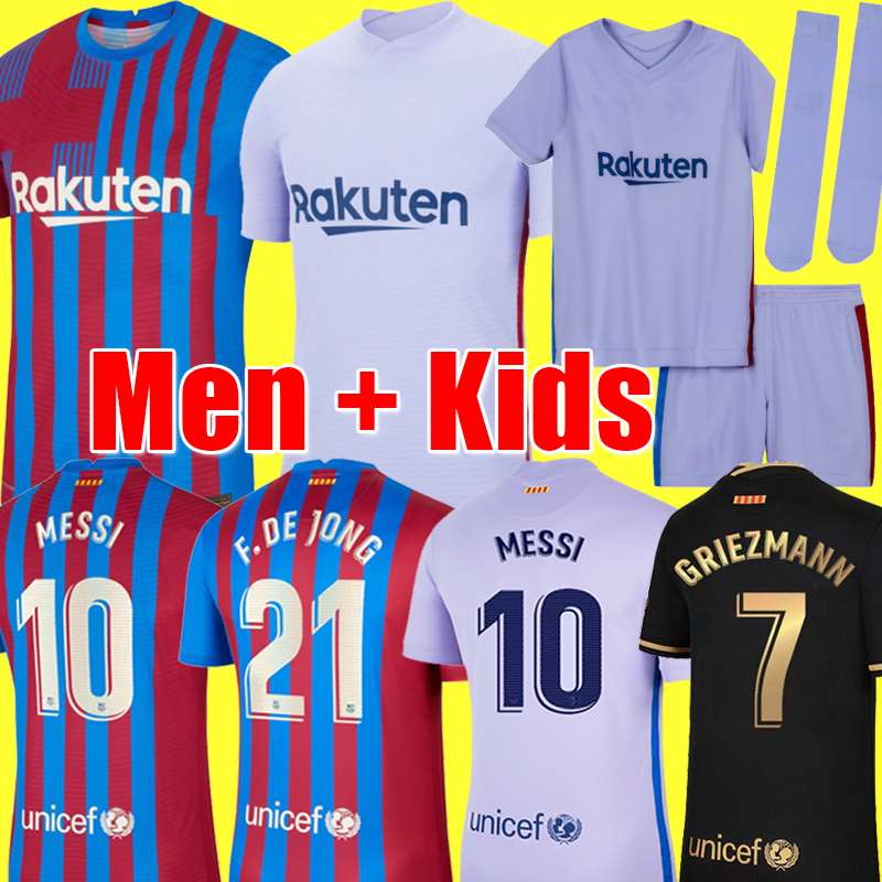 Camisetas de football MESSI Kun Aguero Barcelona soccer jersey BARCA FC 20 21 22 ANSU FATI 2021 2022 GRIEZMANN F.DE JONG DEST PEDRI kit shirt men kids sets socks, 4th kids
Camisetas de football MESSI Kun Aguero Barcelona soccer jersey BARCA FC 20 21 22 ANSU FATI 2021 2022 GRIEZMANN F.DE JONG DEST PEDRI kit shirt men kids sets socks, 4th kids