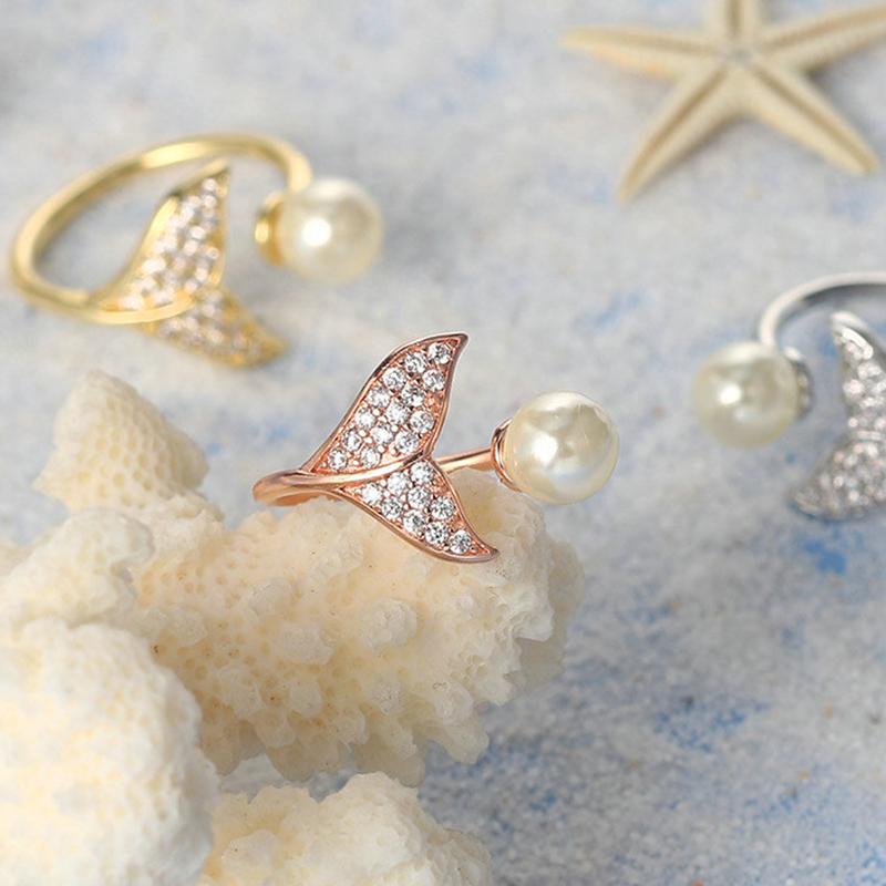 Cluster Rings ZHOUYANG Imitation Pearl For Women Luxury Cute Mermaid's Tail Jewellry Zircon 3 Color Wedding Gift Jewelry Wholesale R203
Cluster Rings ZHOUYANG Imitation Pearl For Women Luxury Cute Mermaid's Tail Jewellry Zircon 3 Color Wedding Gift Jewelry Wholesale R203
