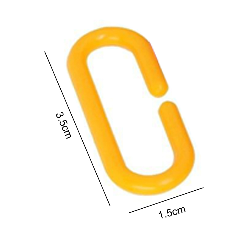 100 Pcs Sugar Glider Parakeet Bird Accessories C-clips Plastic Parrot Toys Hooks Chain Rat Parrot Bird Toy Parts C-links