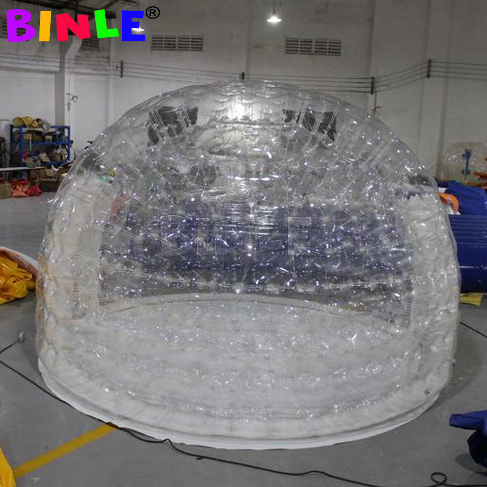Outdoor Airtight Transparent Inflatable Dome Tent,Crystle Bubble House,Clear Igloo,Lawn Event Marquee For Camping