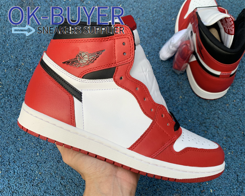 High OG Jumpman 1 Chicago 1s Basketball Shoes Black White Red Mens Womens fashion outdoor Sneakers come with box 555088-101, #1
High OG Jumpman 1 Chicago 1s Basketball Shoes Black White Red Mens Womens fashion outdoor Sneakers come with box 555088-101, #1