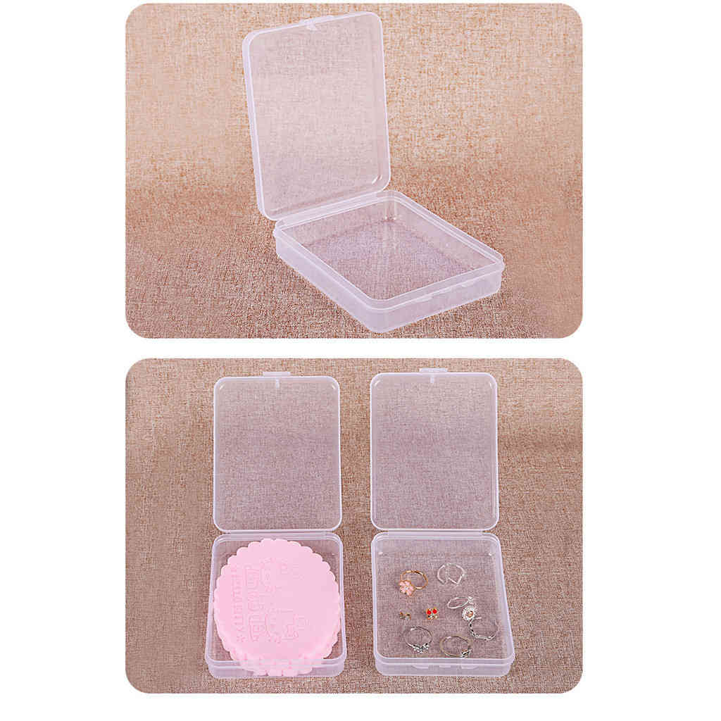 1/2/3 Guards mascarilla transparent square plastic mask case holder portable dust-proof storage case of container