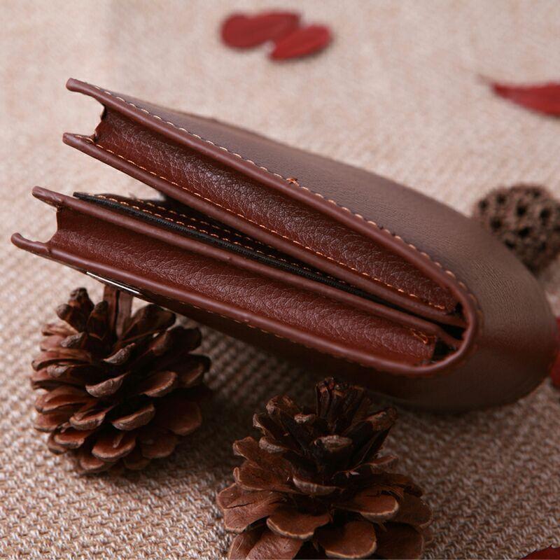 Wallets Classic Casual Men's Wallet Short Pocket Letter Litchi Pattern Luxury Male Purse With Card Holder