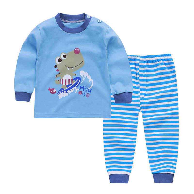 TUONXYE Kids Pijama Infantil Children Cartoon Excavator Pajamas For Boys Cotton Long Sleeve Pyjamas Girls Homewear Clothes PJS 211130