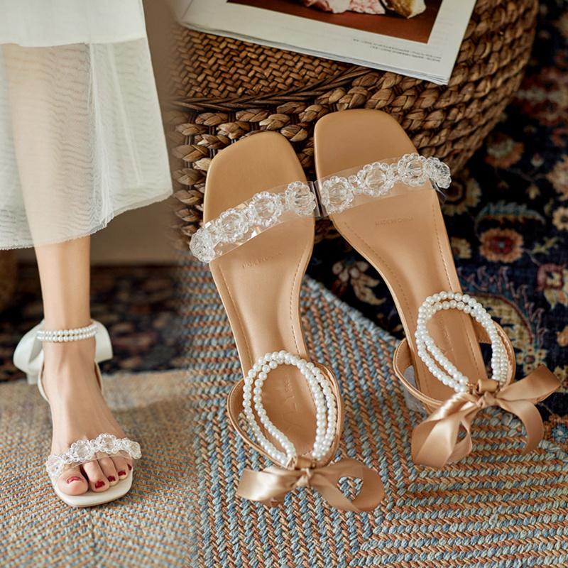 Sandals 2021 Black Shoes For Women Strappy Heels Rhinestone Beige Lace Up Summer Comfort Clear Pearl Fashion Retro Bow High
Sandals 2021 Black Shoes For Women Strappy Heels Rhinestone Beige Lace Up Summer Comfort Clear Pearl Fashion Retro Bow High