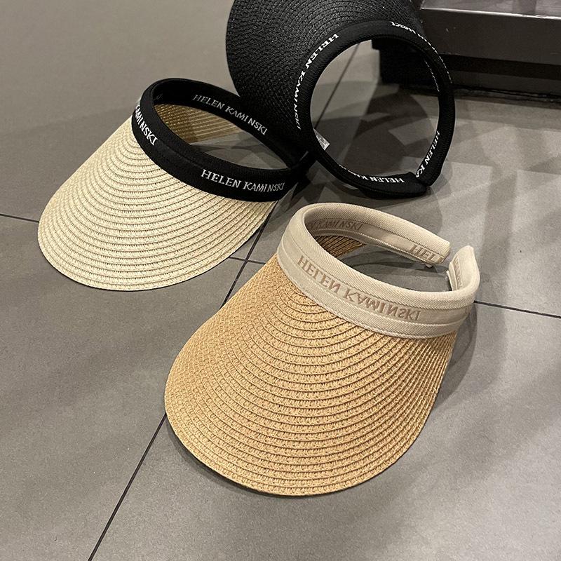 Wide Brim Hats 2021 Summer Woman Sun Letter Print Straw Hat Anti-UV Female Outdoor Sport Visor Caps Casual Travel Empty Top Beach, 05
Wide Brim Hats 2021 Summer Woman Sun Letter Print Straw Hat Anti-UV Female Outdoor Sport Visor Caps Casual Travel Empty Top Beach, 05