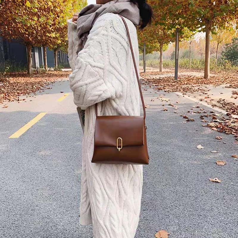 Fashion Women Bags messenger shoulder bag pu leather solid color handbag trendy simple woman Crossbody bag
