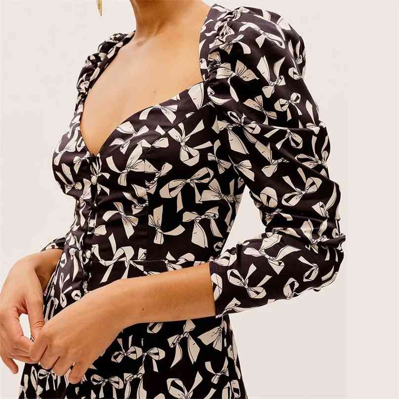 women Fashion Bohemian long dress female Printed bow puff sleeve square collar dresses slim robe Summer Vestidos 210520, Black
women Fashion Bohemian long dress female Printed bow puff sleeve square collar dresses slim robe Summer Vestidos 210520, Black